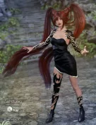 Dragon Fighter Outfit for Genesis 3 Female(s)