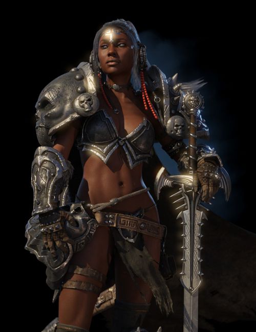 Kadis - Ancient Legendary Armor, Weapons and Poses for Genesis 3 Female(s)