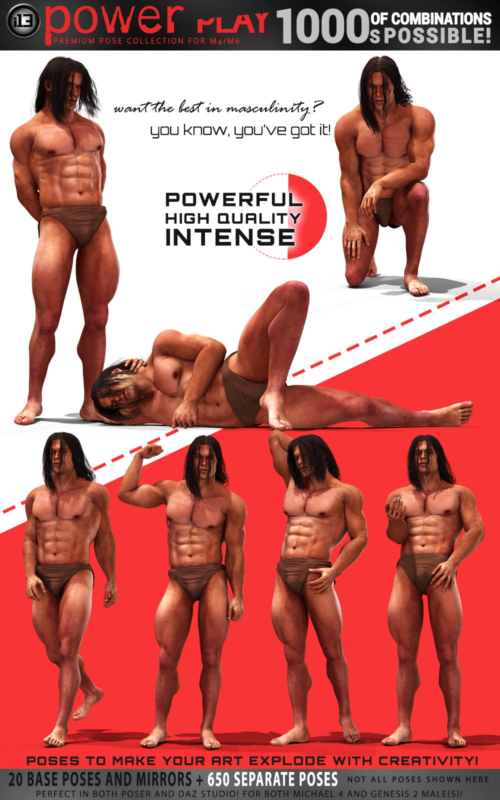 i13 Power Play pose collection for M4/G2M