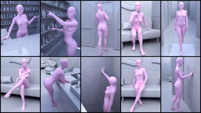 i13 Tanning Salon Poses for Genesis 3 Female and Male