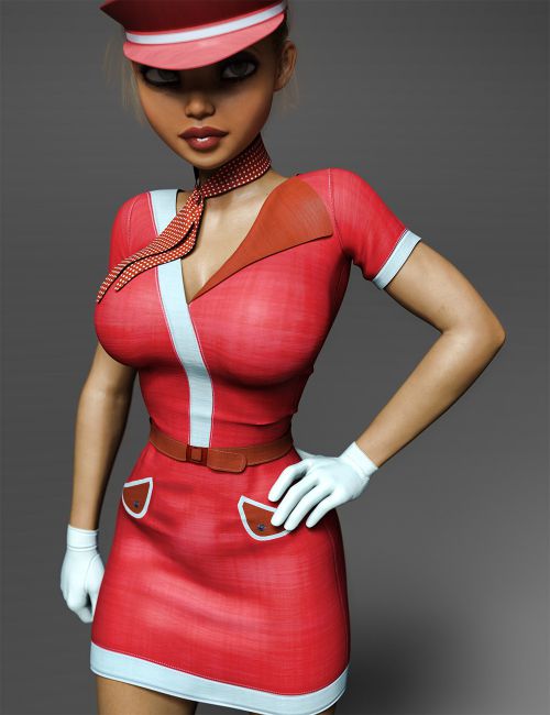 i13 Stewardess Outfit for the Genesis 3 Female(s)