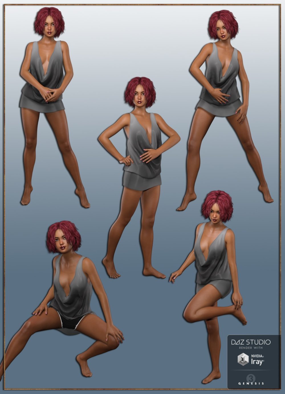 Sweet Attitude Poses for Genesis 3 Female