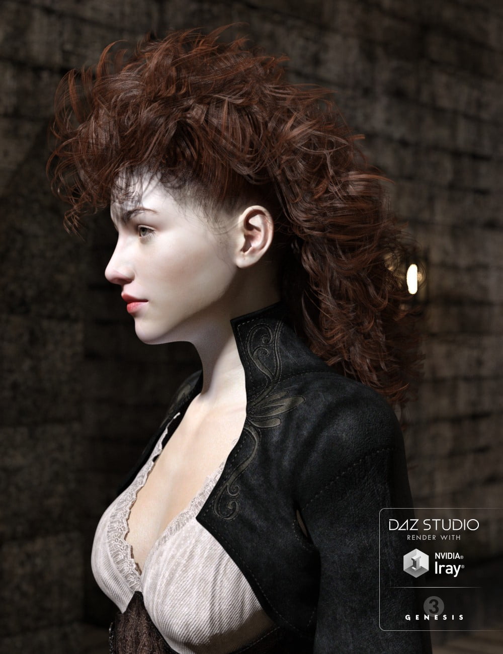 Midnight Special Hair for Genesis 3 Female(s)
