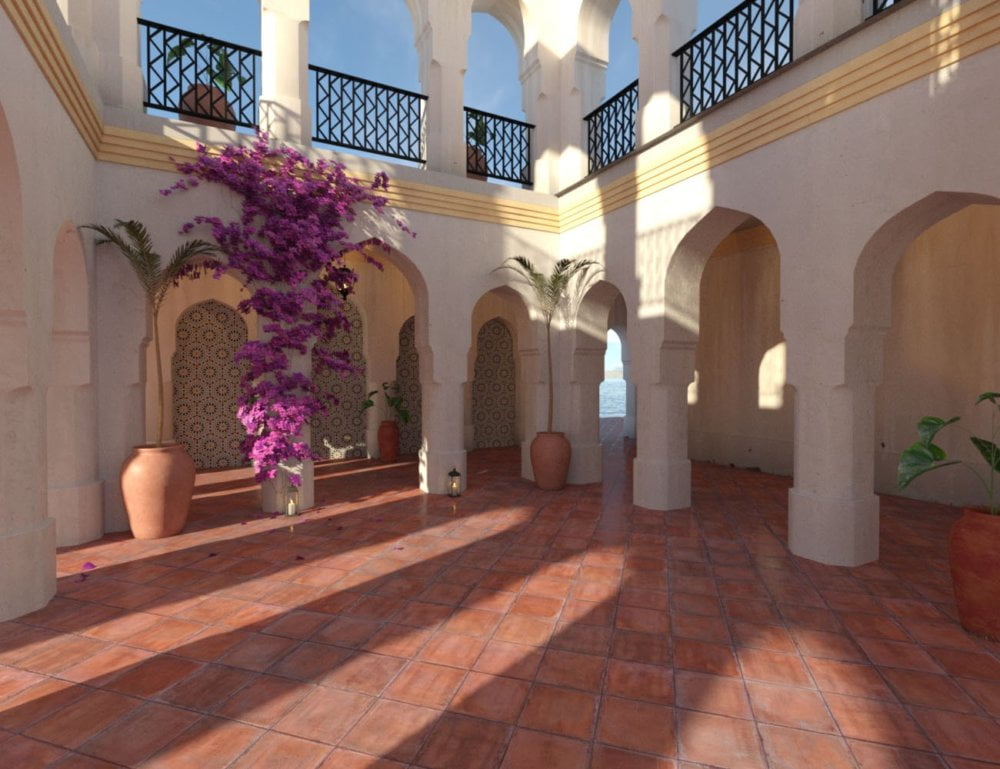 Moroccan Courtyard