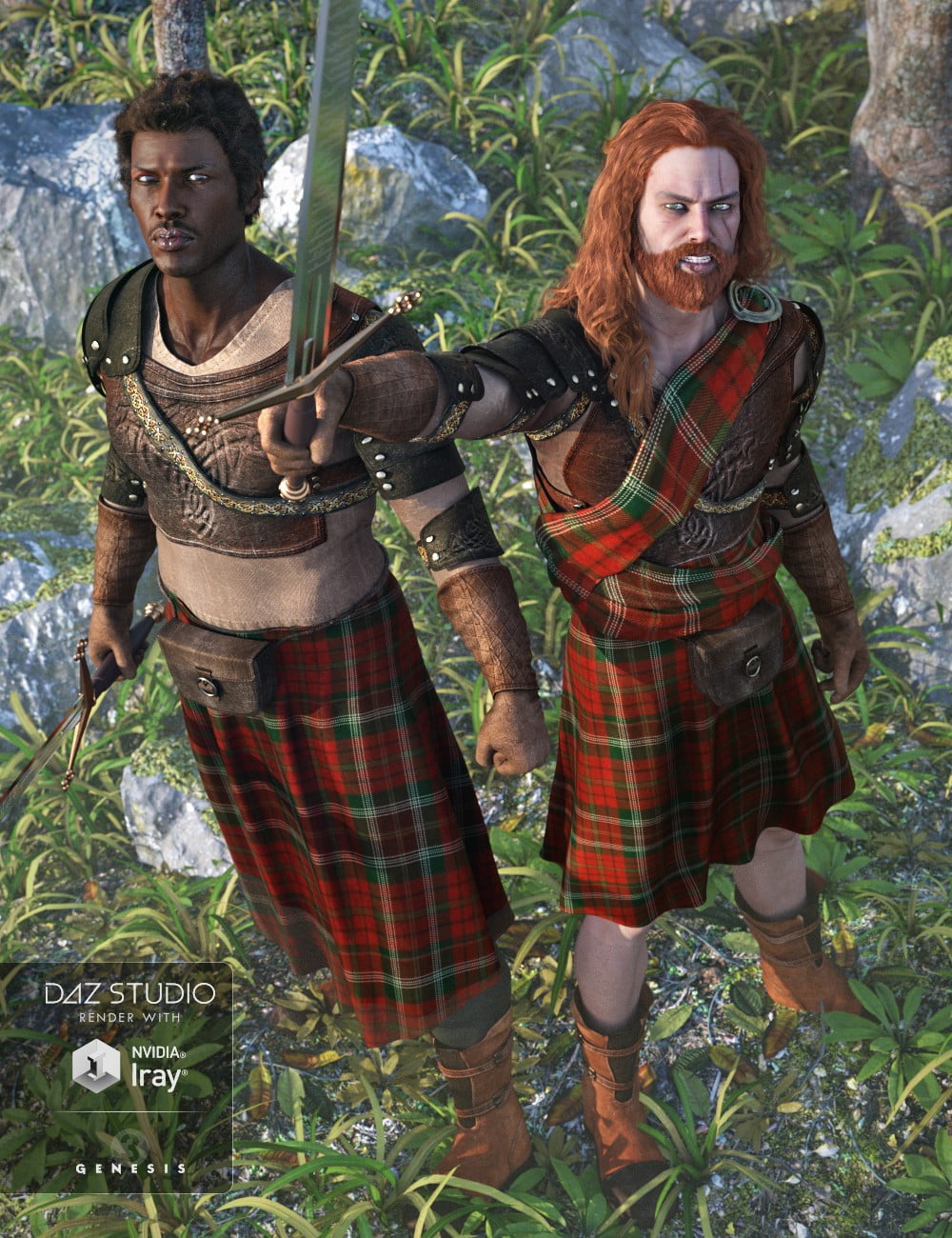 Highlander Outfit for Genesis 3 Male(s)