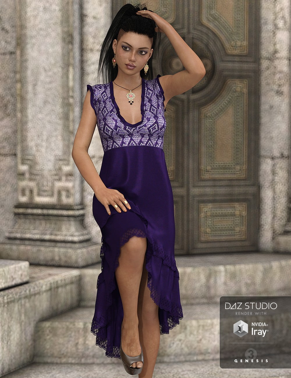 Melanie Dress for Genesis 3 Female(s)