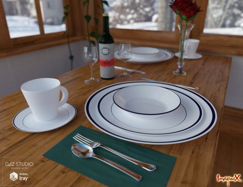 Dinnerware for Iray