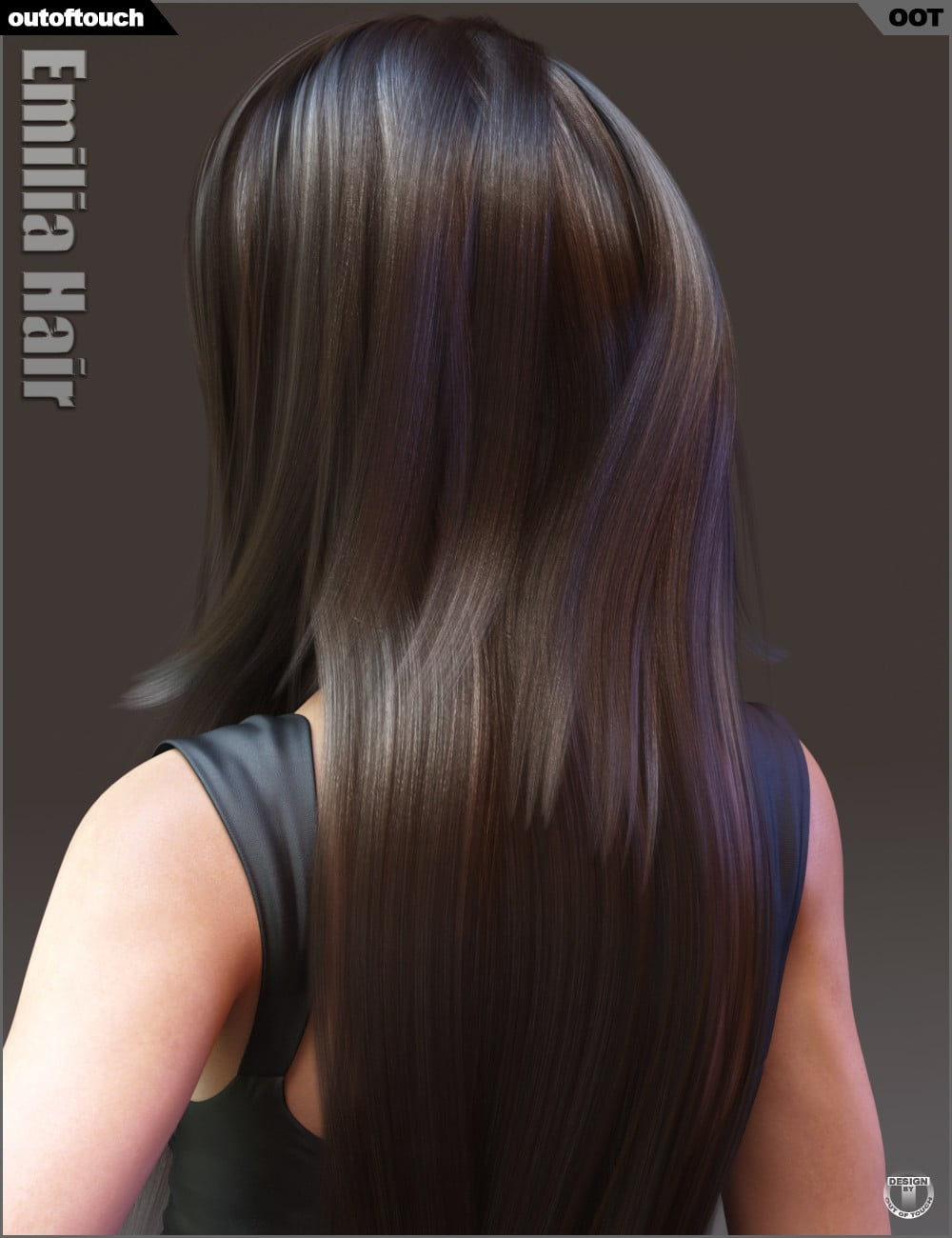 Emilia Hair and OOT Hairblending 2.0 for Genesis 3 Female(s)