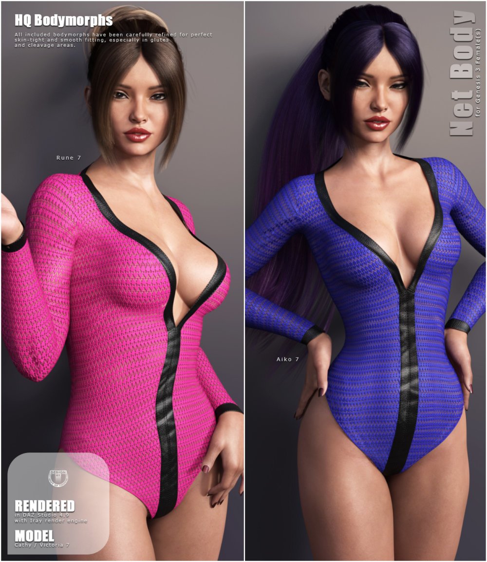 Net Body for Genesis 3 Females