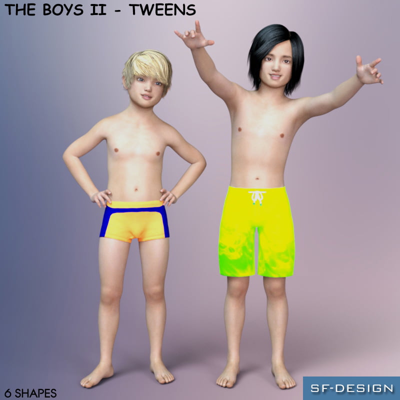 The Boys II – Tweens – Shapes for Genesis 3 Male