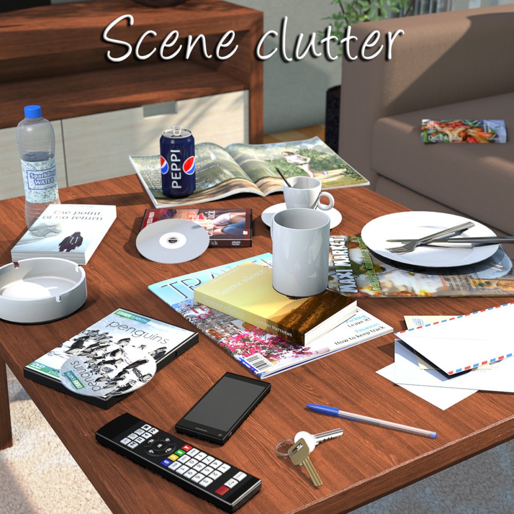 Everyday items, Scene clutter