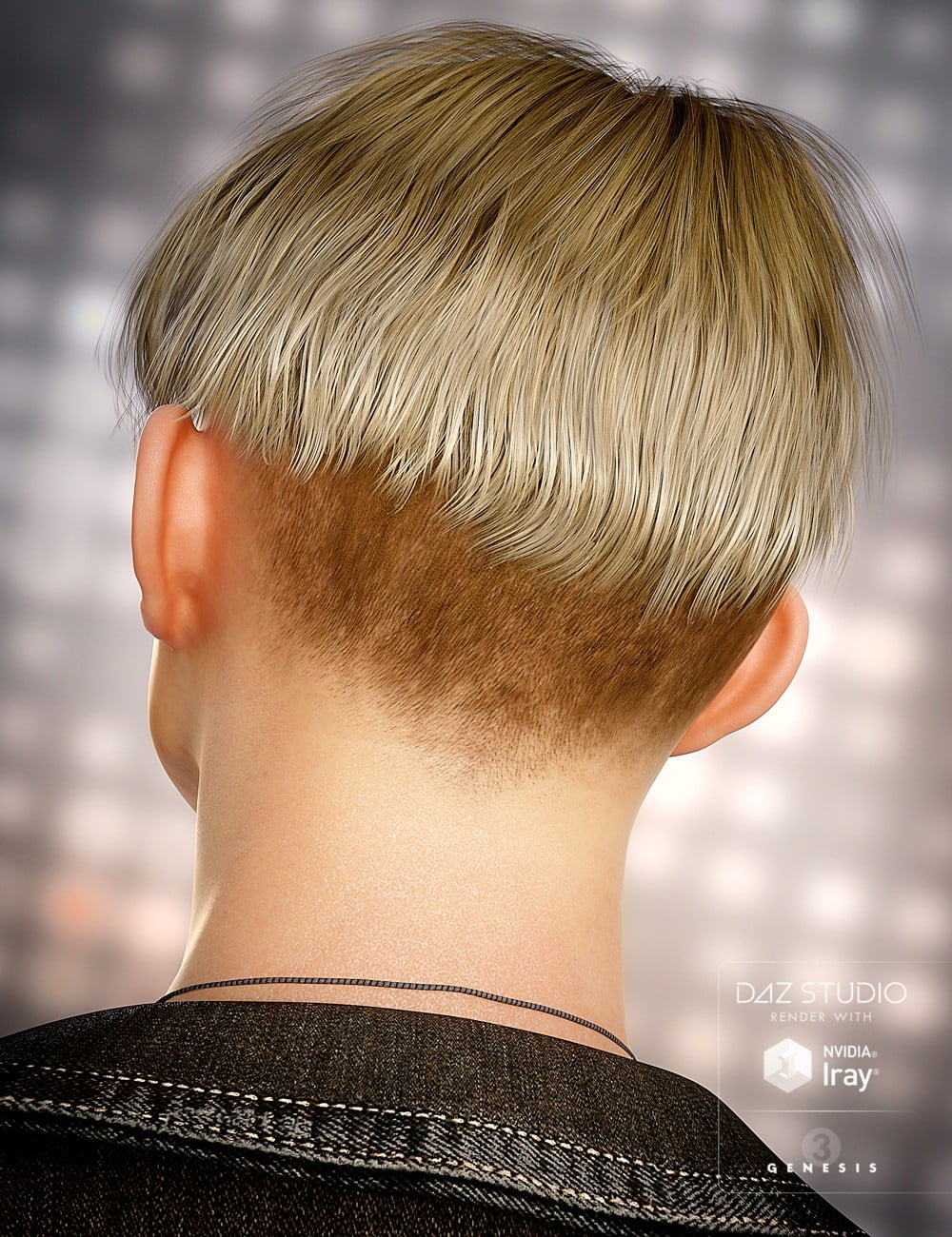 Bowl Cut Hair for Genesis 3 Male(s)