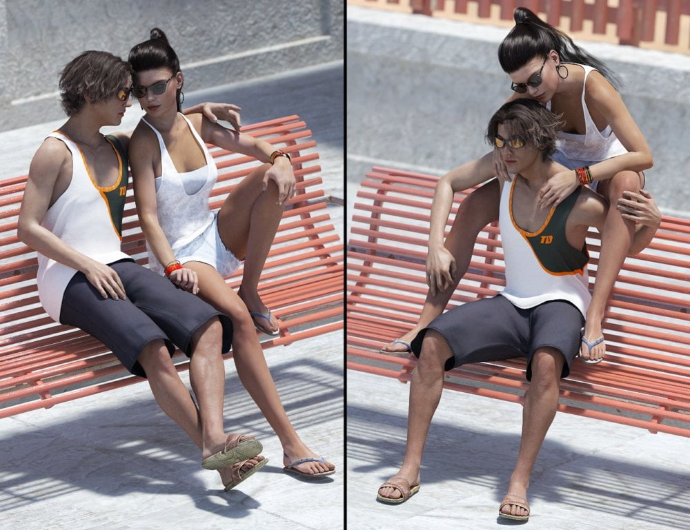 Beach Front Promenade Poses