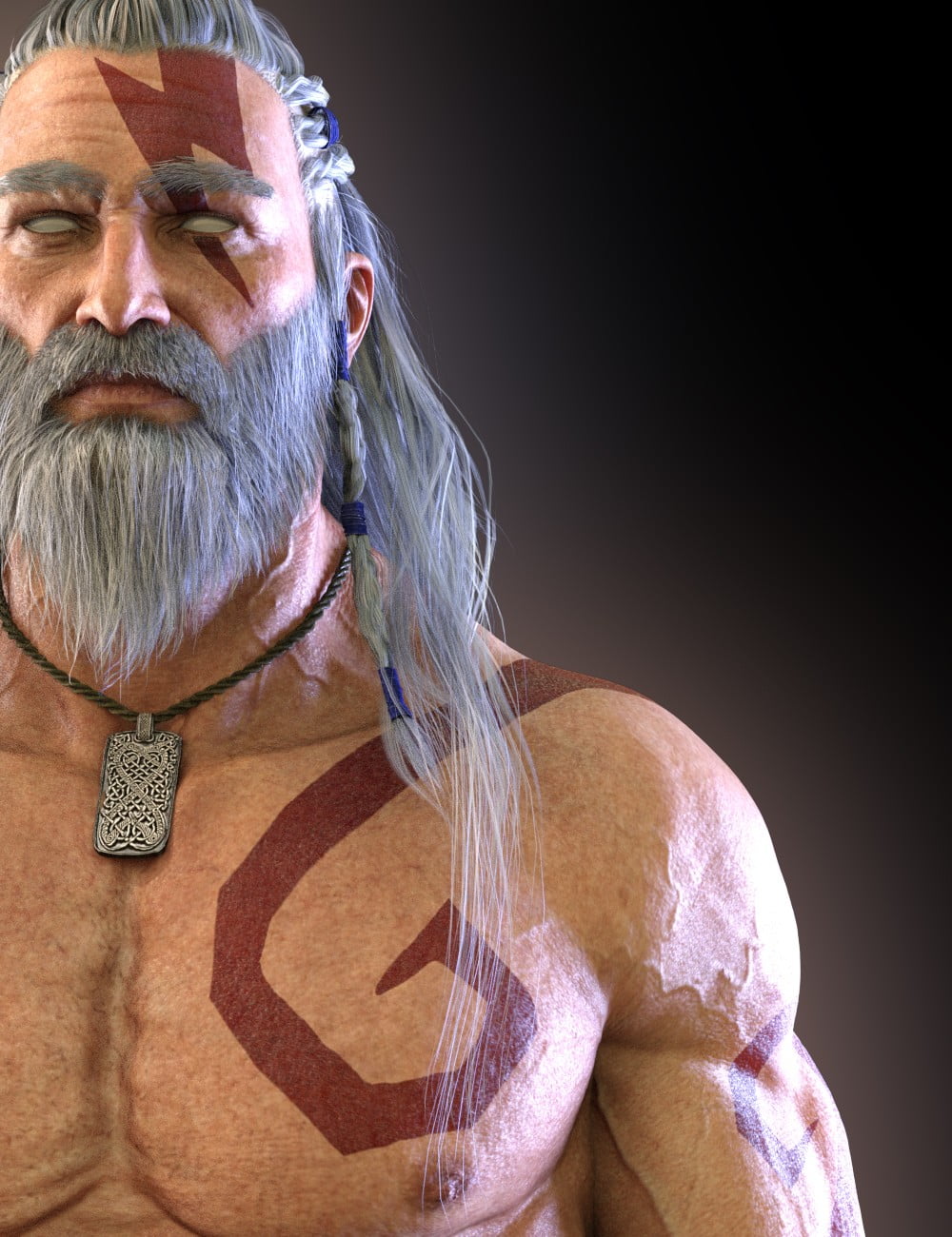 Dragonsbane Barbarian Character HD for Genesis 3 Male