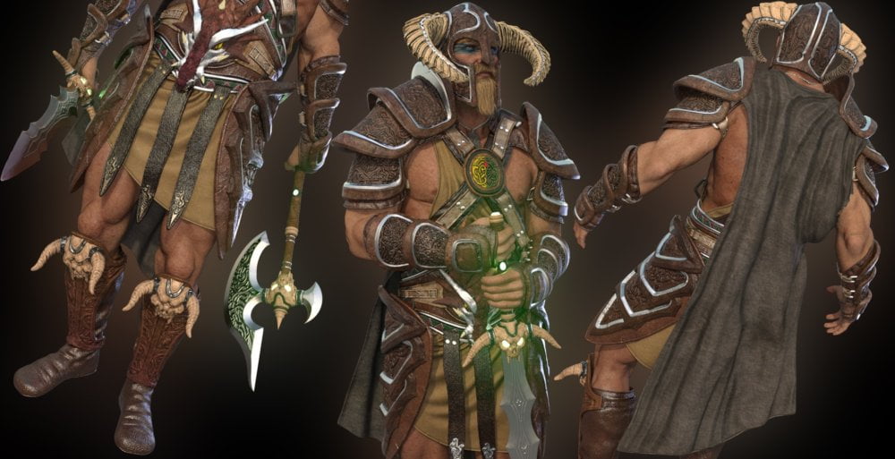 Dragonsbane Barbarian Clothing Textures