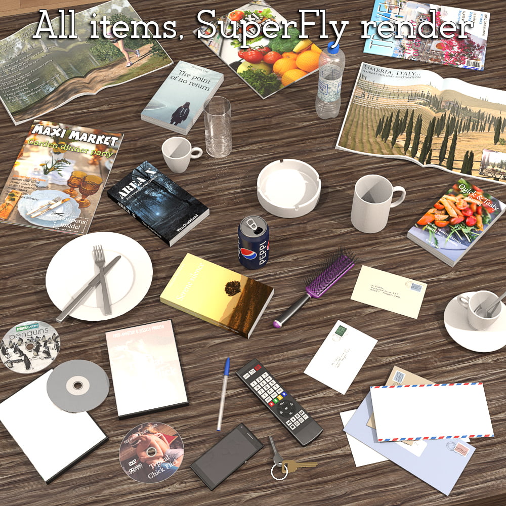 Everyday items, Scene clutter