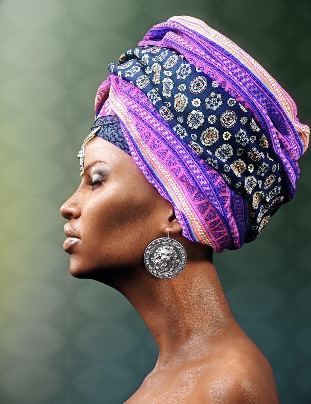 African Headwear for Genesis 3 Female