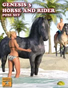 DA Horse and Rider Pose Set