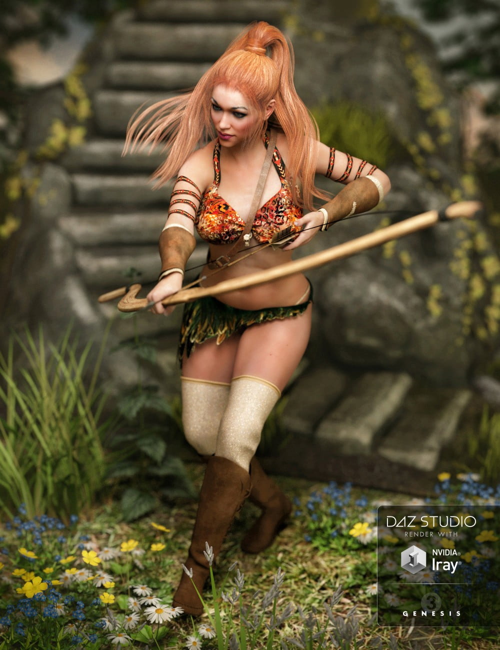 Jungle Goddess Outfit Textures