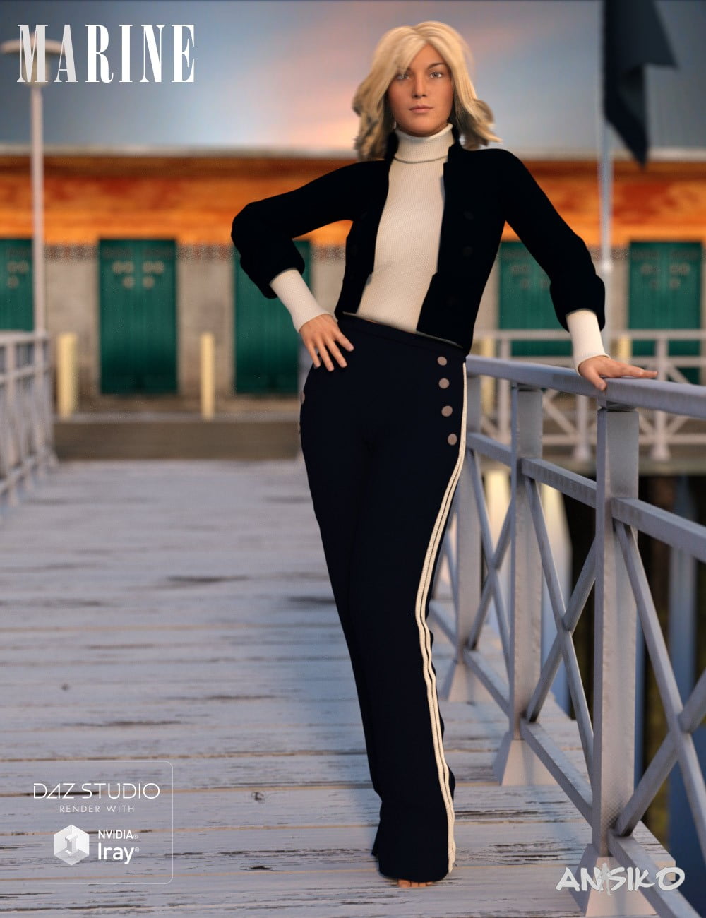 Marine Outfit for Genesis 3 Female(s)