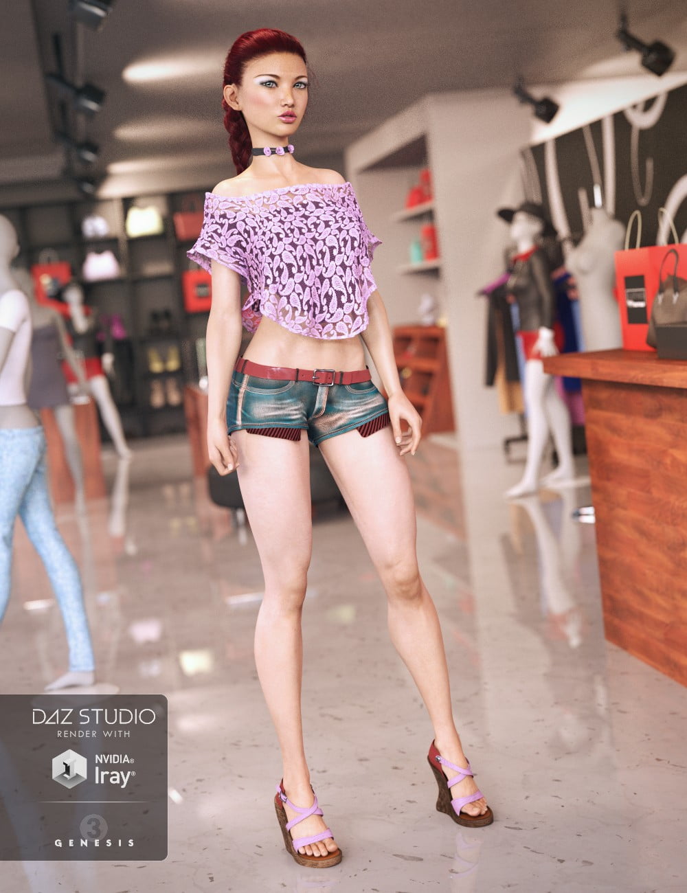 Miami Summer Outfit for Genesis 3 Female(s)