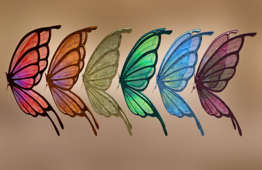 RW Butterfly Wings for Genesis 3 Female(s)