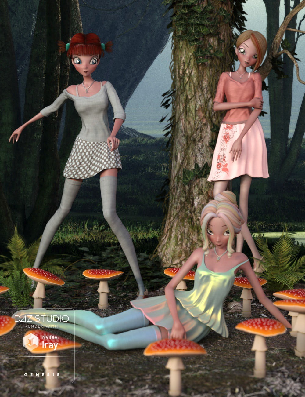 Patty Poses for Genesis 3 Female(s) and Star 2.0