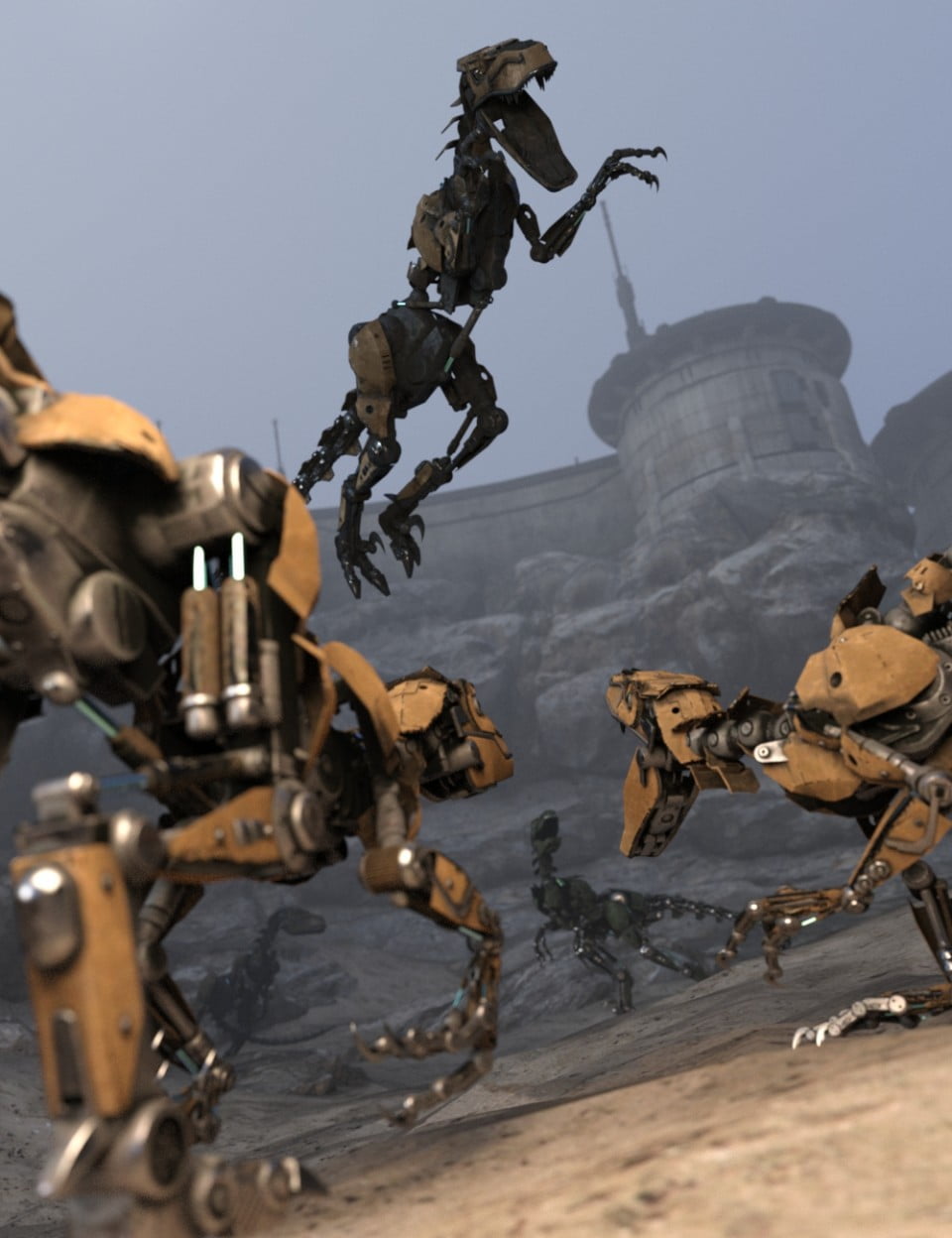 R.A.P.T.O.R. Battle Poses