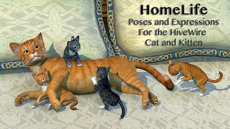 HomeLife For the HW House Cat and Kitten