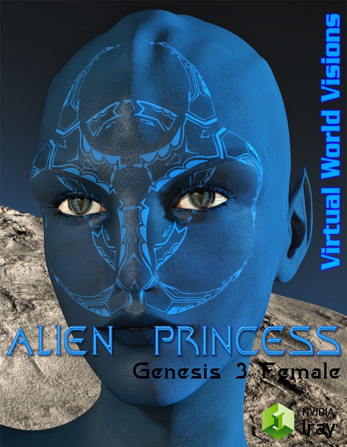 Alien Princess For Genesis 3 Female