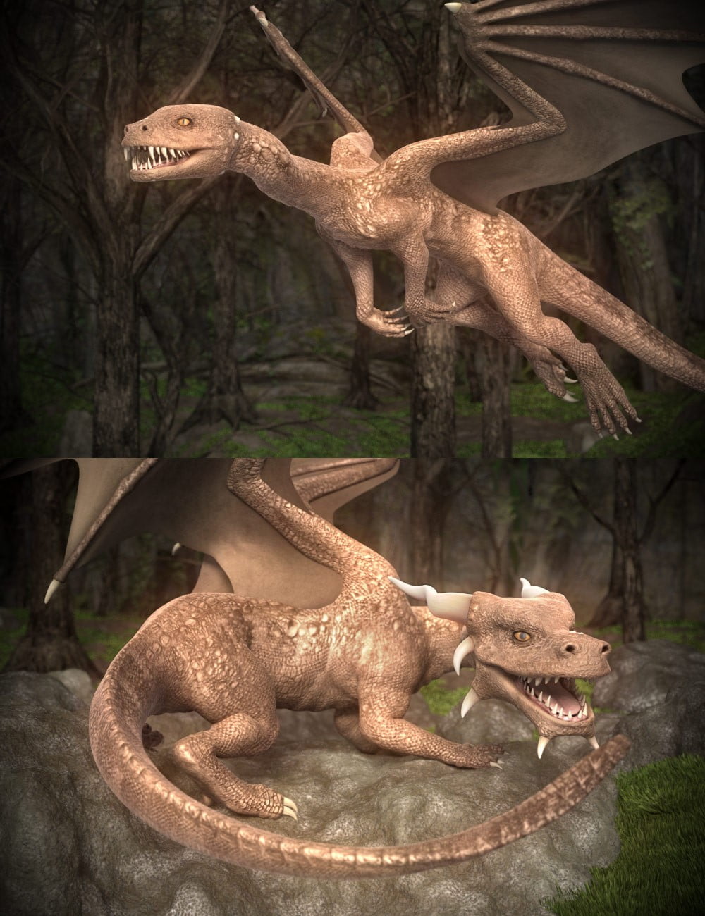 Capsces Shapes for DAZ Dragon 3