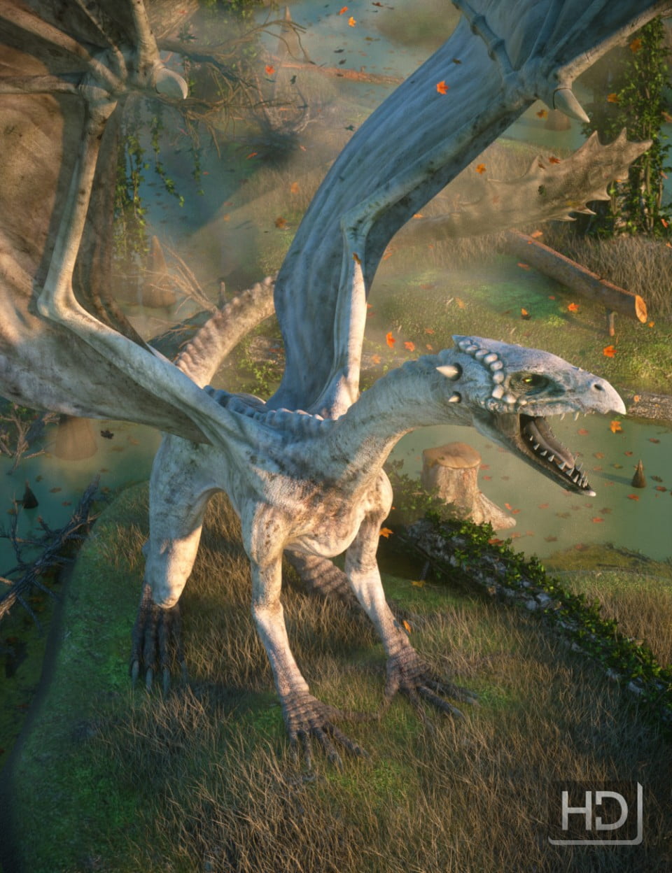 Spectral Dragon HD for DAZ Dragon 3