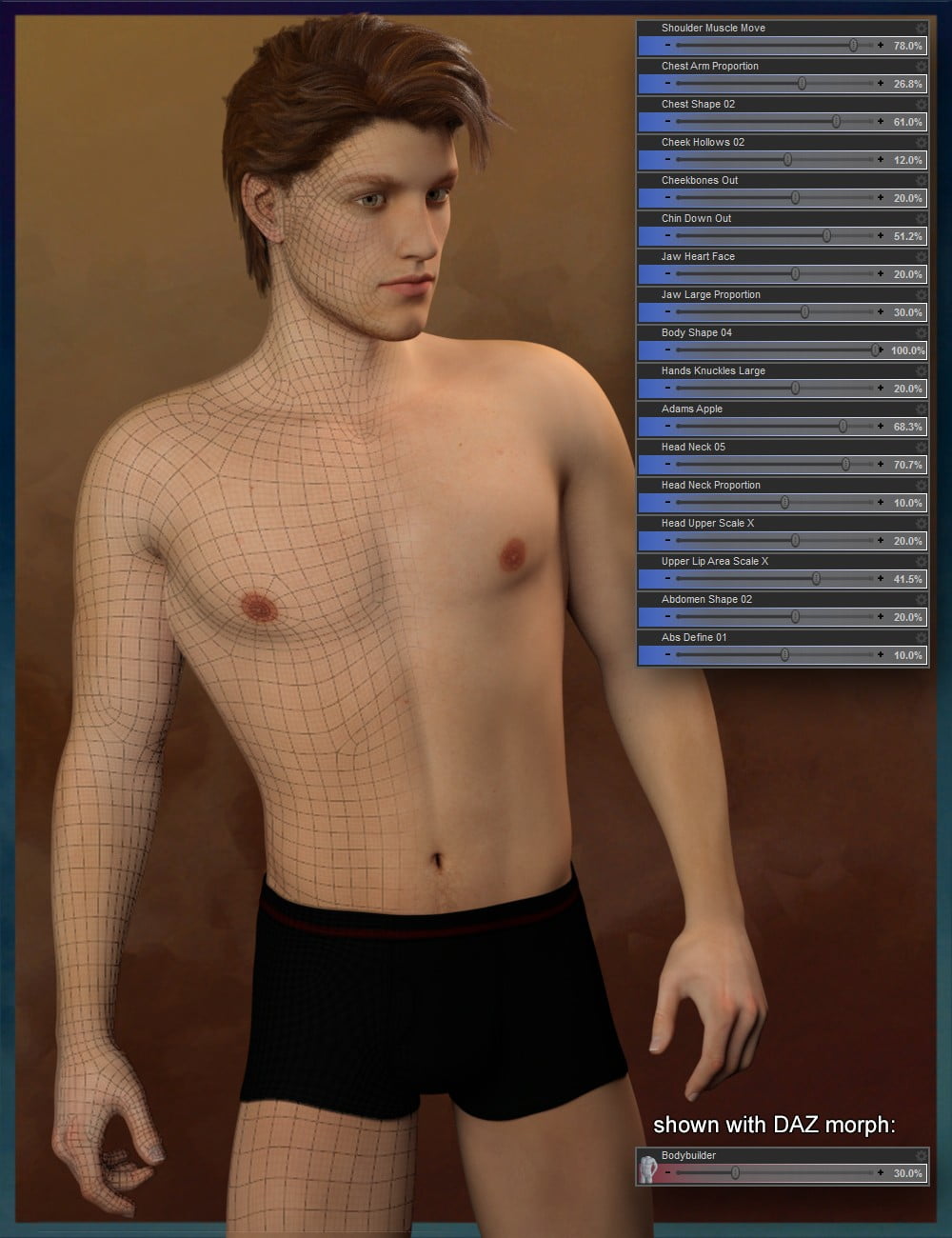 Genesis 3 Male Face & Body Morph Resource Kit