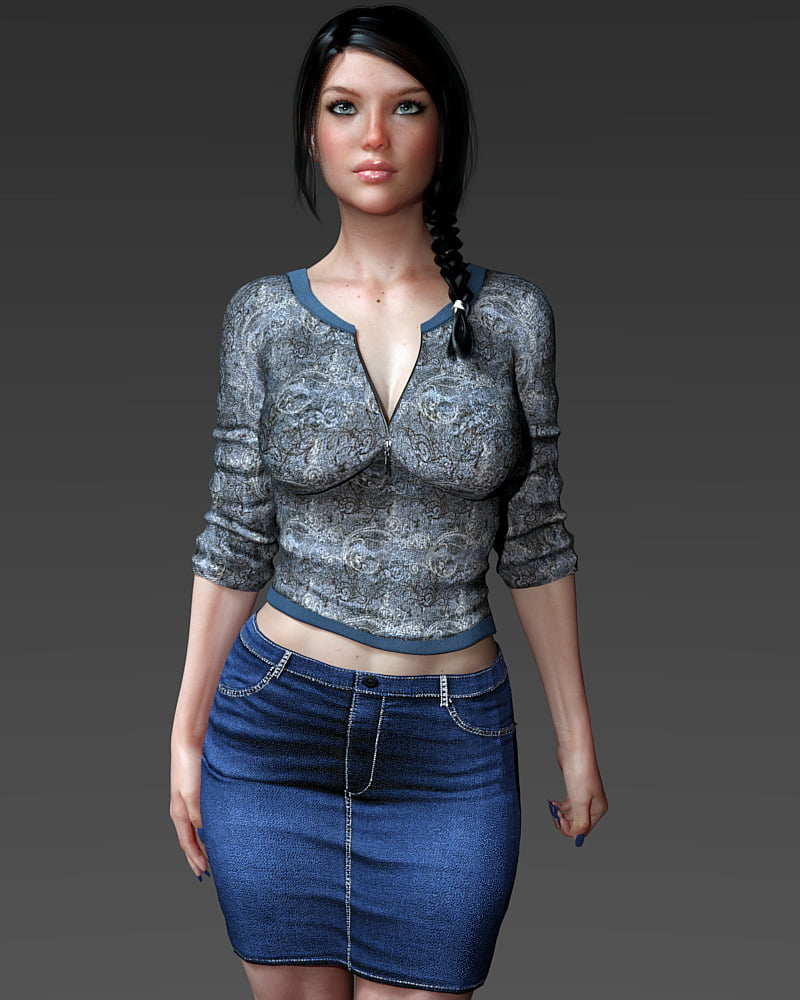 Blair Zip Top and long mini for G3F