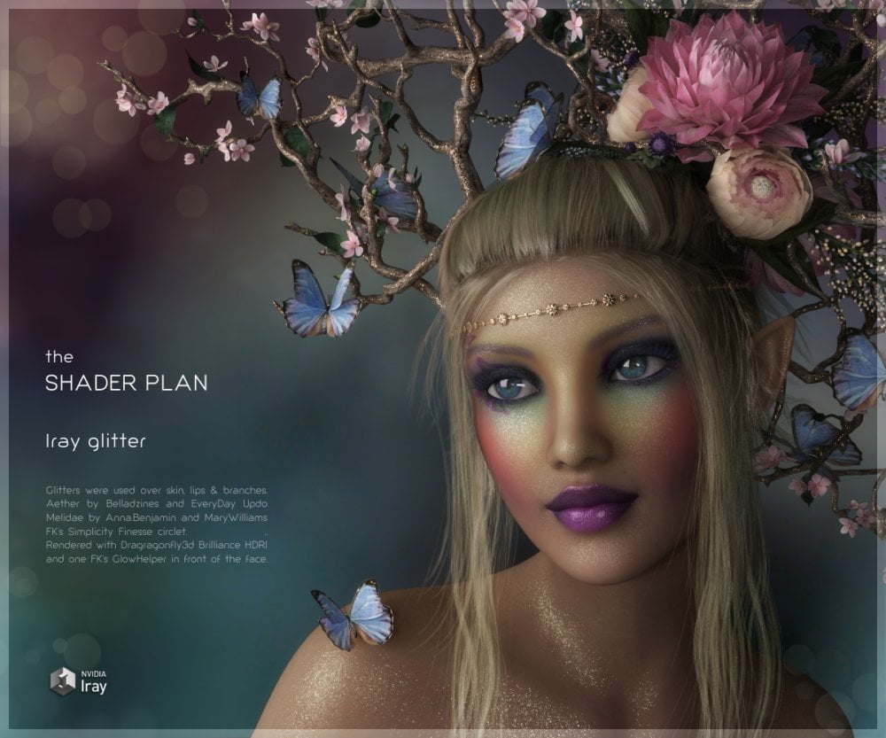 Shader Plan - Iray Glitter Shaders and G3F Materials