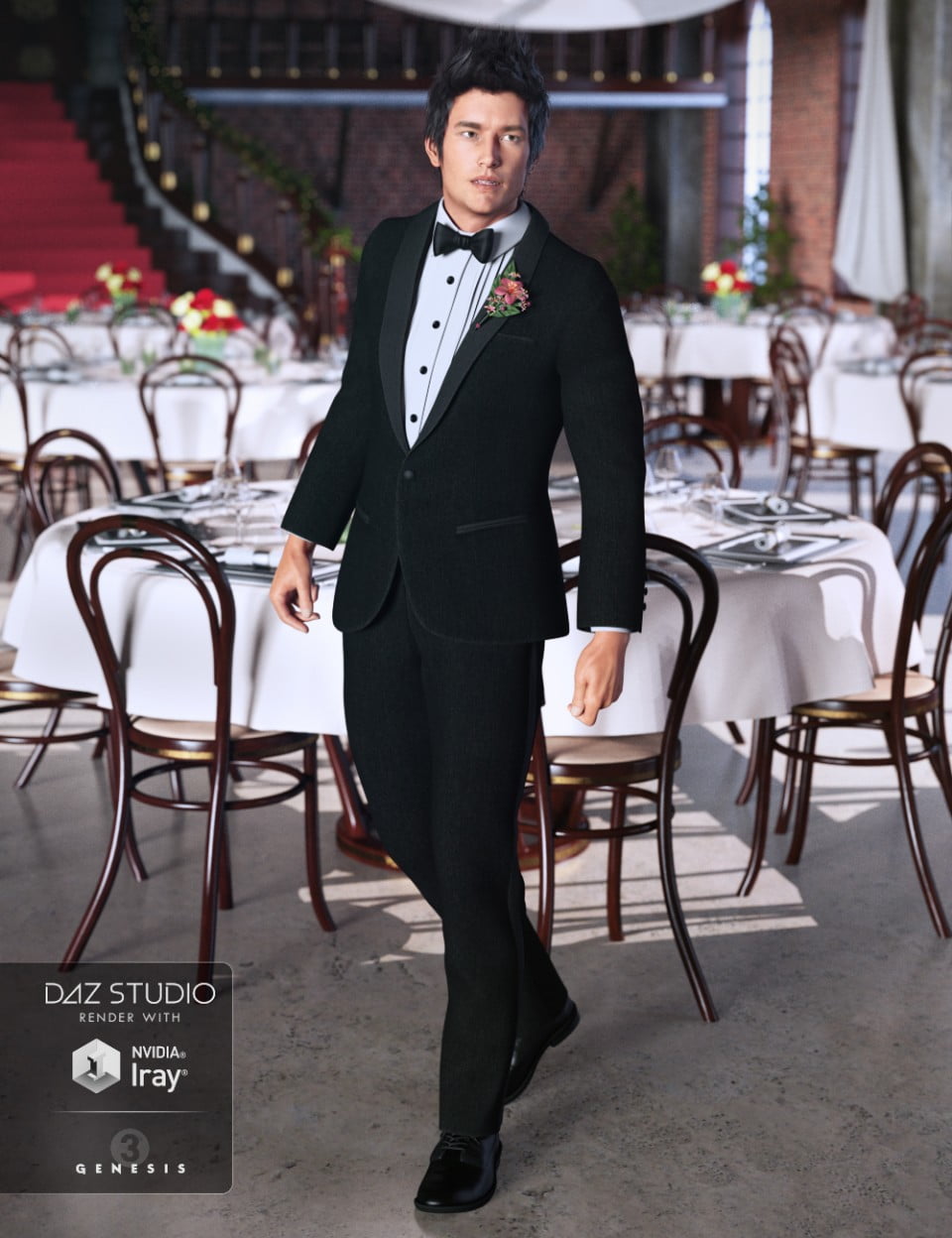 Classic Tuxedo for Genesis 3 Male(s)