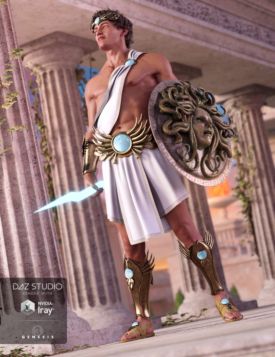 Greek God Outfit for Genesis 3 Male(s)