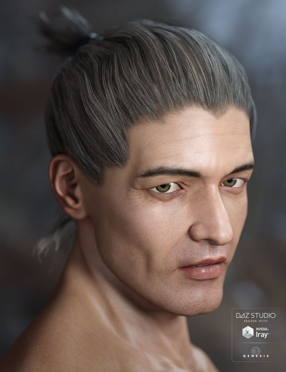 Idris Hair for Genesis 3 Male(s) & Female(s)