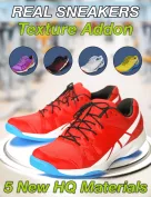 Slide3D Real Sneakers for Genesis 3 Female(s) Texture Addon