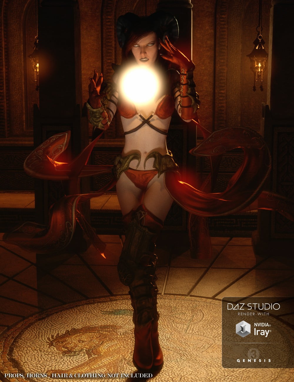 The Devil's Regent: Poses & Expressions for Genevieve 7 & Genesis 3 Female