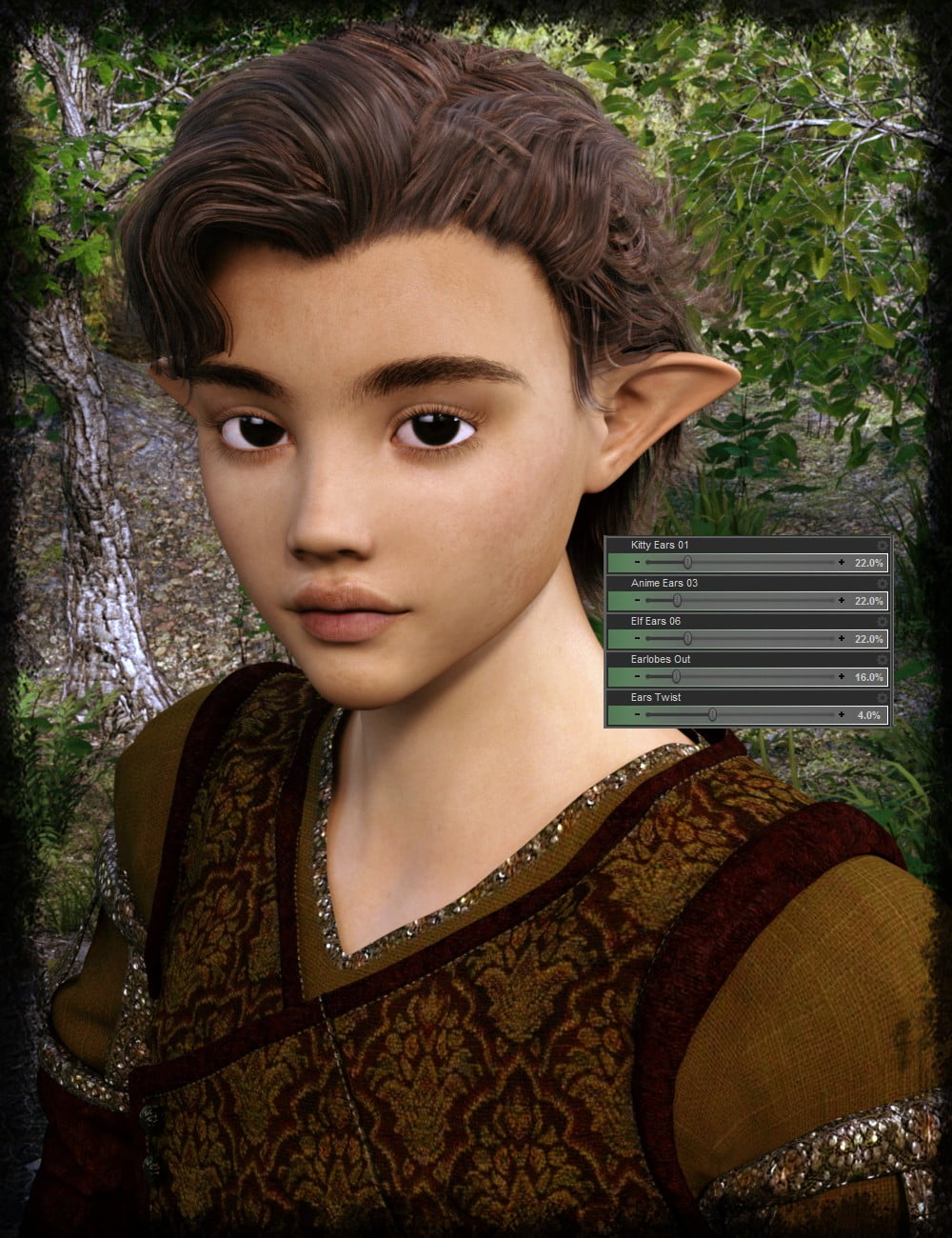 Thorneworks Ultimate Fantasy Ears Resource for Genesis 3 Male