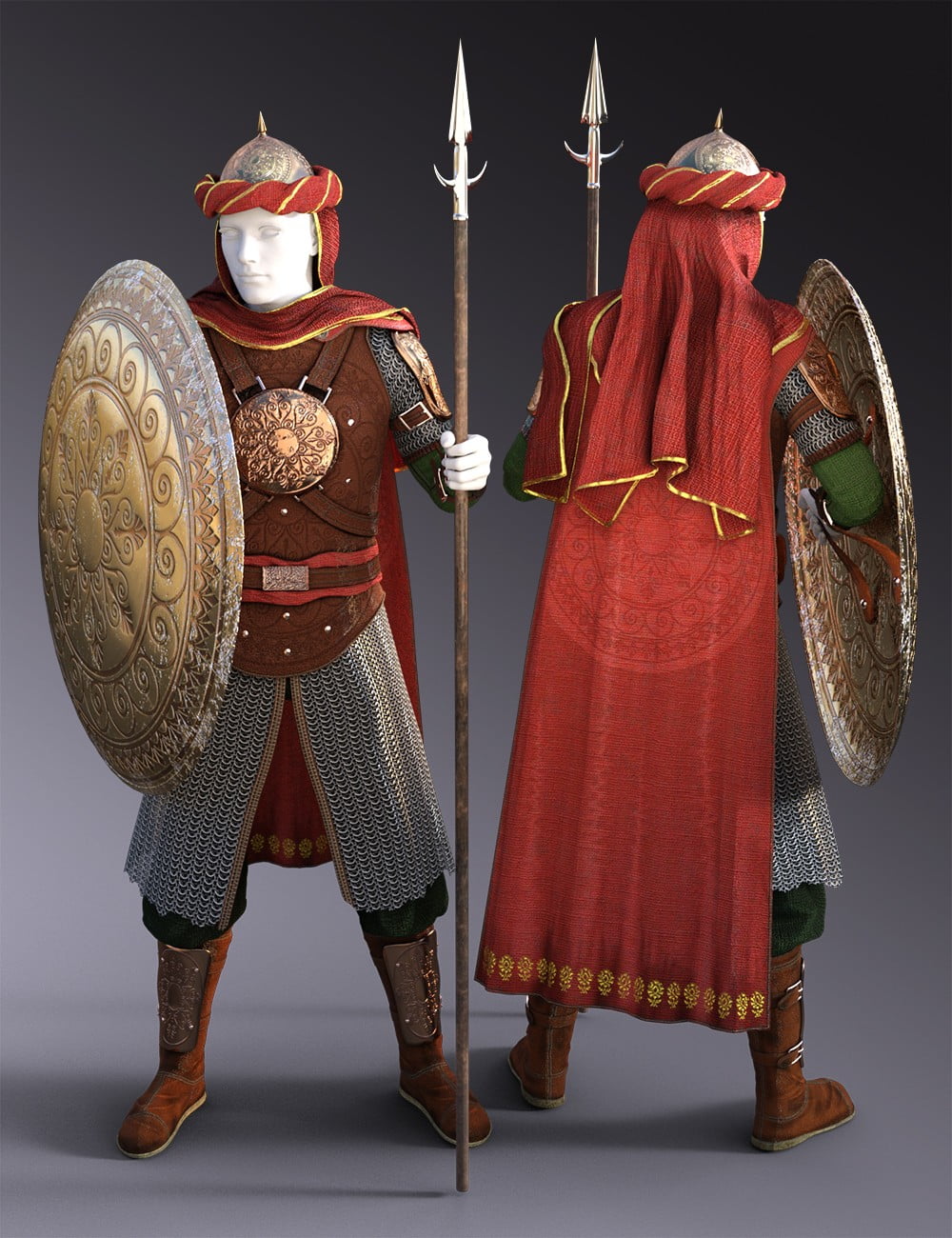 Tus - Persian Warrior Outfit for Genesis 3 Male(s)
