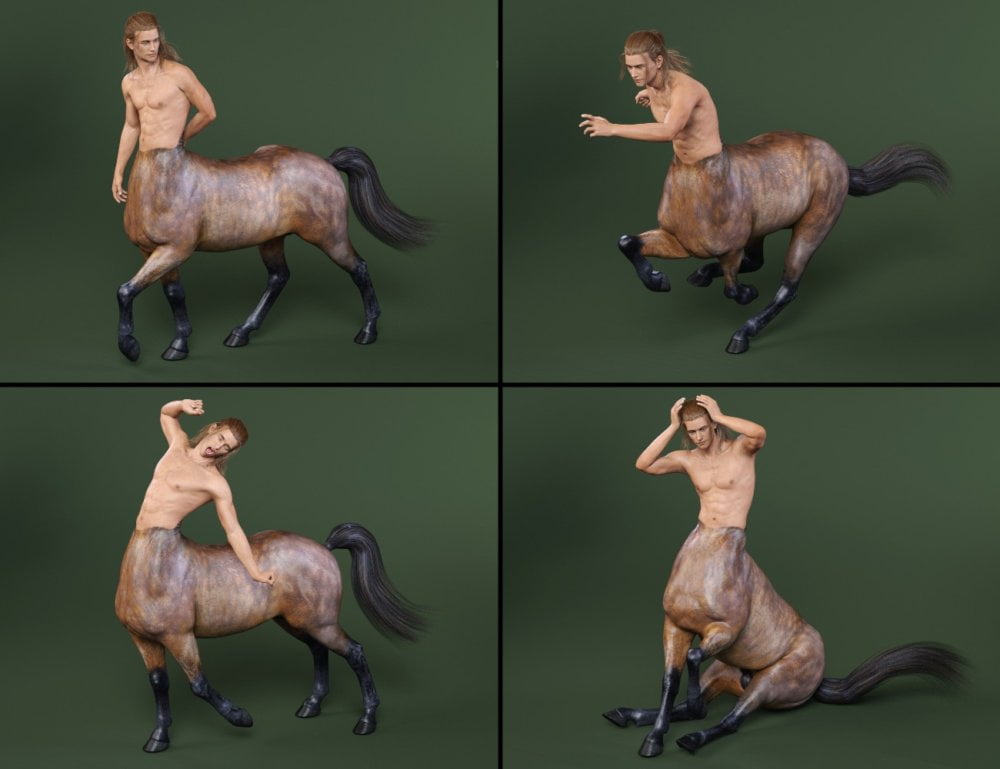 Capsces Poses and Expressions for Centaur 7 Male