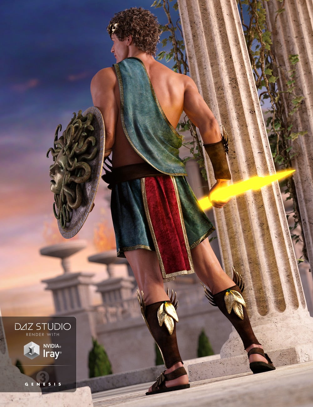 Greek God Outfit for Genesis 3 Male(s)