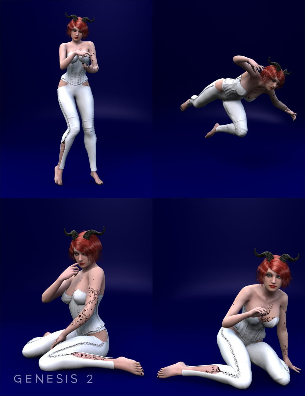 Desdemona Poses for Genesis 2 Female(s)