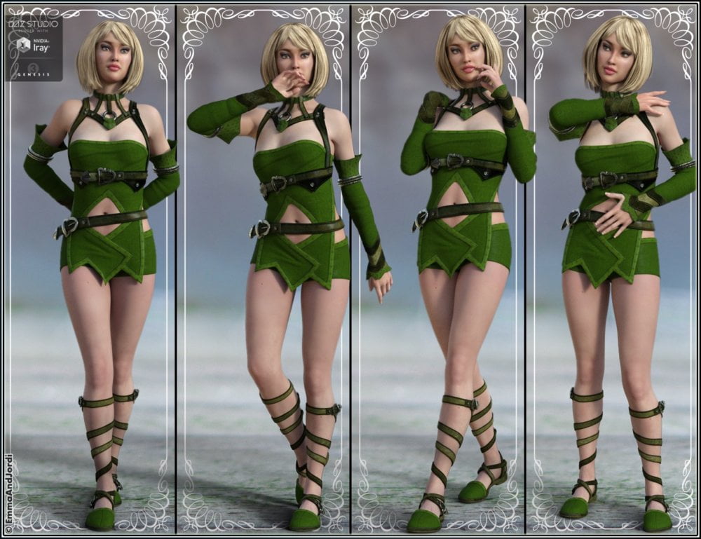 Legend Mix And Match Poses for Genesis 3 Female