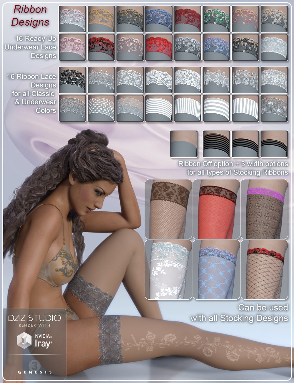 Morphing Stockings for Genesis 3 Female(s)