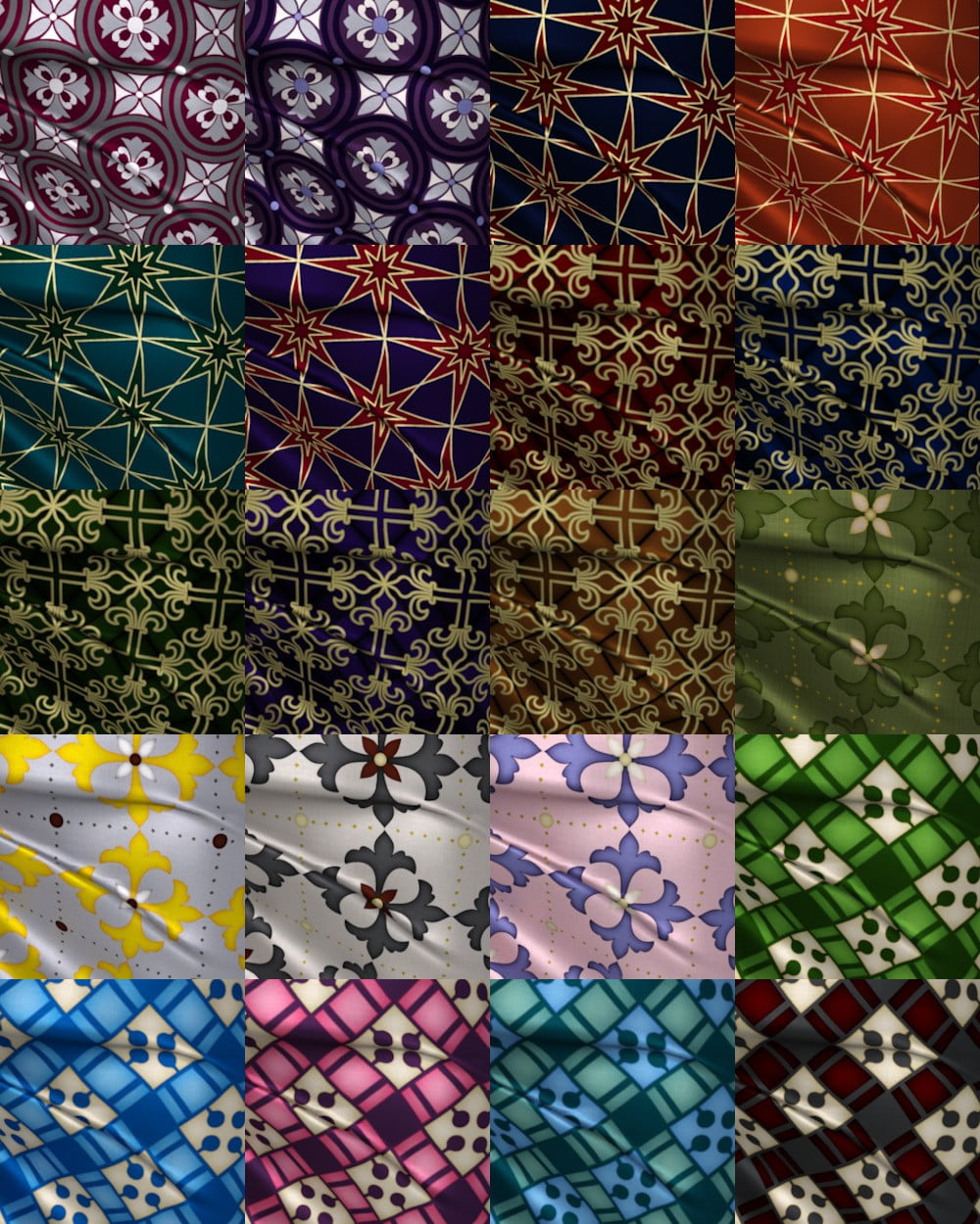 Lush Pattern Fabric Shaders for Iray
