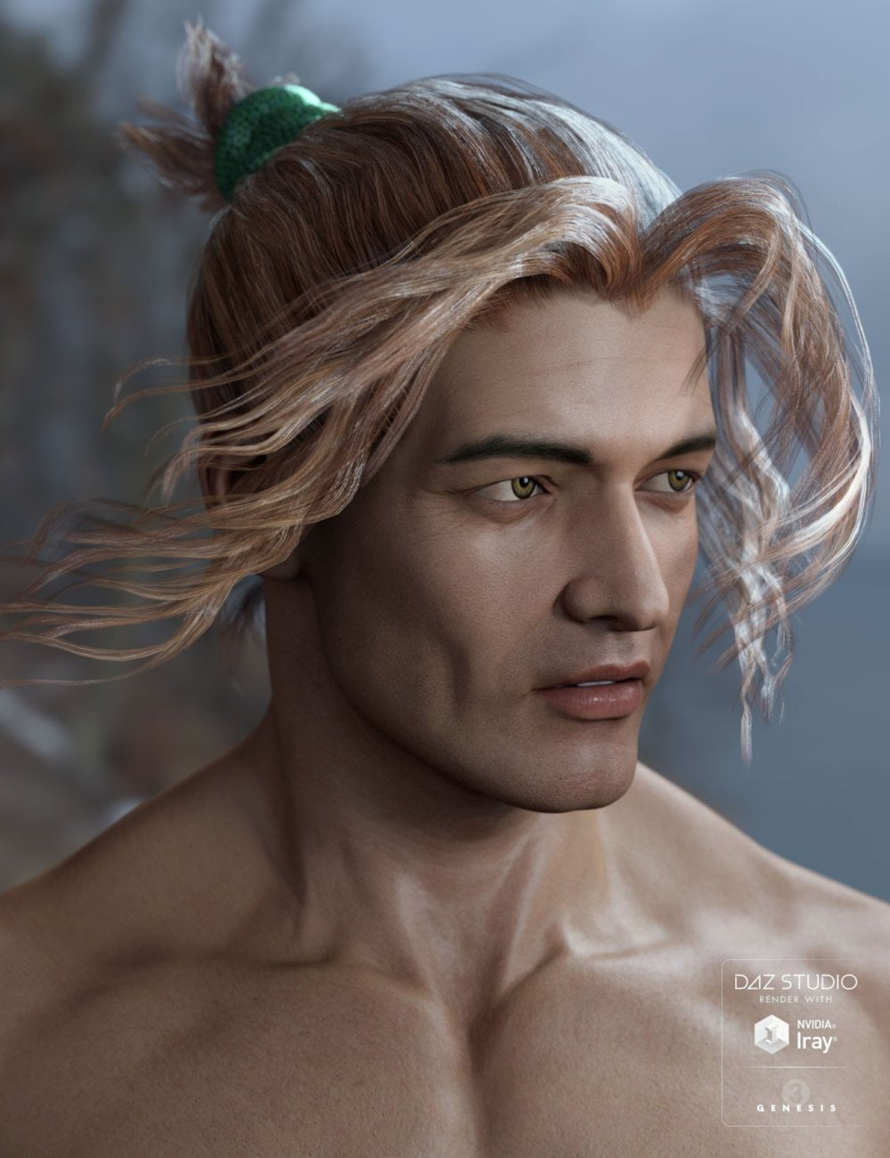 Idris Hair for Genesis 3 Male(s) & Female(s)