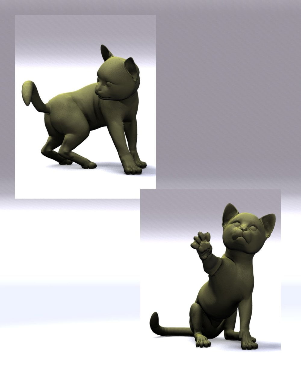 Little PuddyTat Poses for the HiveWire Kitten